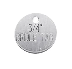 3/4'' Round Bridle & Accessory Tag