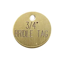 3/4'' Round Bridle & Accessory Tag