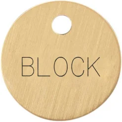 1'' Round Bridle & Accessory Tag