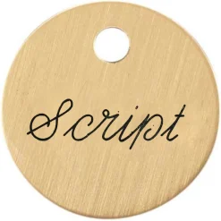 1'' Round Bridle & Accessory Tag