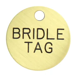 1'' Round Bridle & Accessory Tag