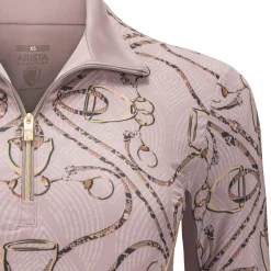 Arista® Golden Stirrups Quarter-Zip Long Sleeve Sun Shirt