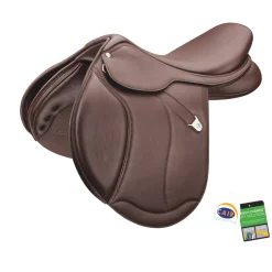 Bates Caprilli Close Contact+ Saddle with Extended Flap and Luxe Leather