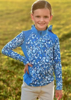 Belle & Bow Equestrian Girls’ Pullover Long-Sleeve Shirt