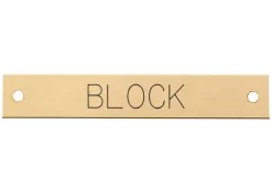 Beveled Edge Halter Nameplate - 1 or 2 lines