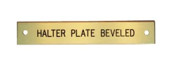 Beveled Edge Halter Nameplate - 1 or 2 lines