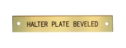 Beveled Edge Halter Nameplate - 3 lines
