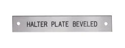 Beveled Edge Halter Nameplate - 3 lines