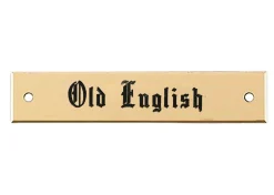 Beveled Edge Saddle Nameplate