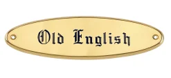 Brass Raised Oval Nameplate