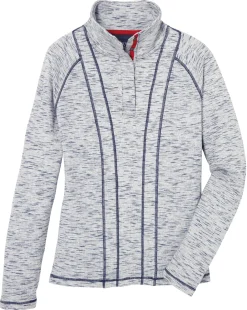 DS Textured Snap Neck Pullover