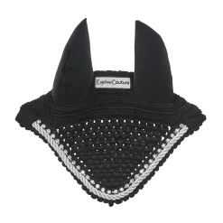 Equine Couture™ Fly Bonnet with Piping and Crystals