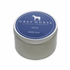 Grey Horse Candle Tin