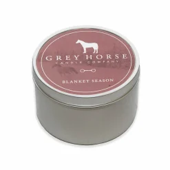 Grey Horse Candle Tin