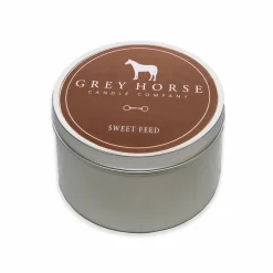 Grey Horse Candle Tin