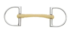 Happy Mouth Bits® King Hunter D-Ring Pro Ribbed Mullen Mouth Bit