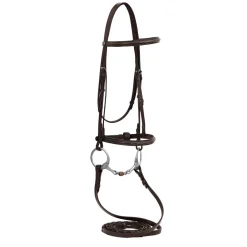 HDR Advantage Fancy Raised Snaffle Bridle with Laced Reins