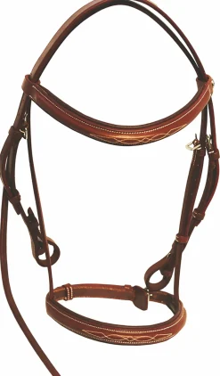 Henri de Rivel Fancy Raised Padded Bridle with Laced Reins