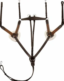 Henri de Rivel Pro 5-Point Elastic Breastplate Martingale with Running Attachment