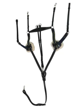 Henri de Rivel Pro 5-Point Elastic Breastplate Martingale with Running Attachment