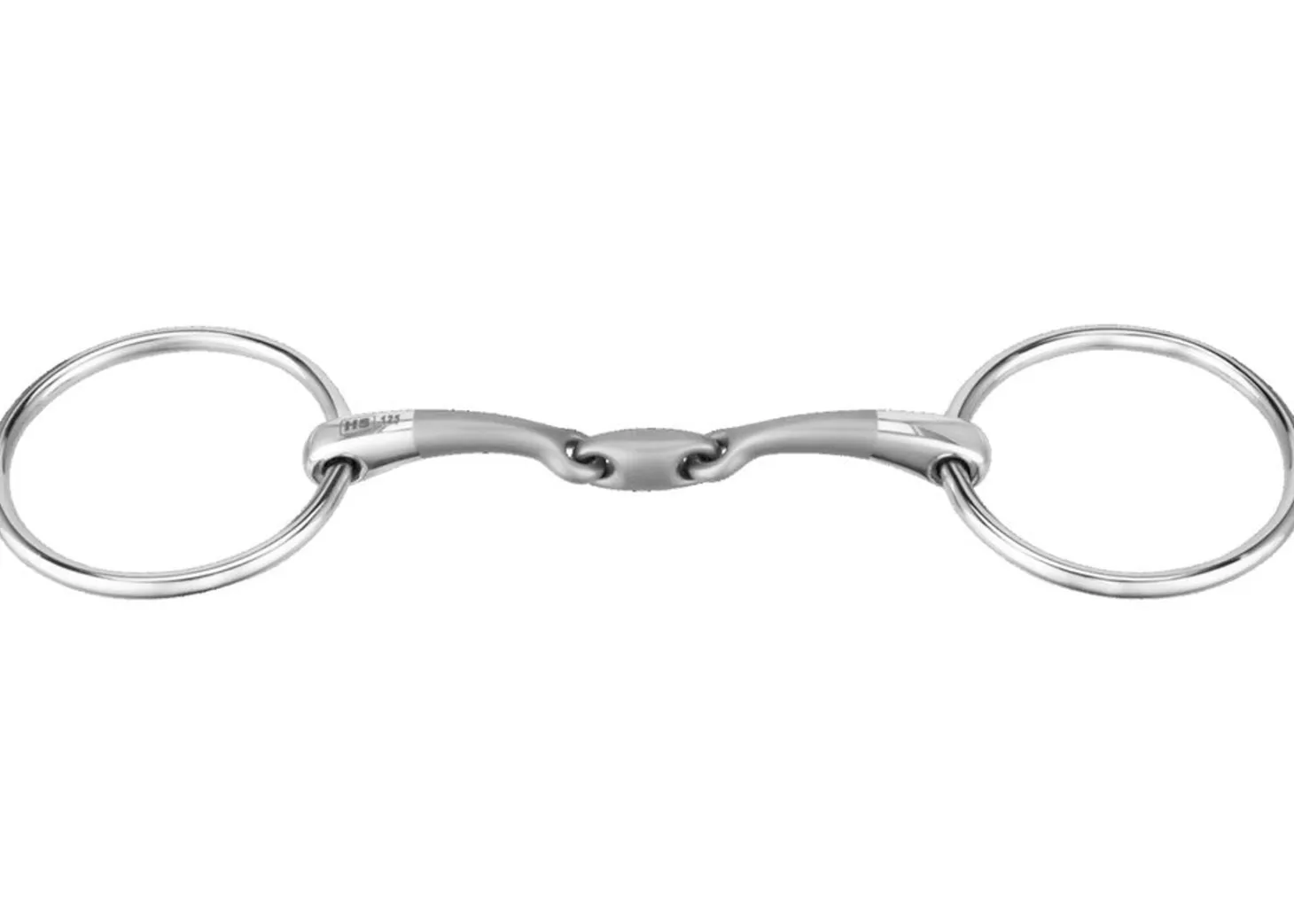 Herm Sprenger® Satinox Double-Jointed Loose Ring Snaffle Bit with 14mm Mouth/70mm Rings