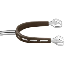 Herm Sprenger® Ultra Fit Brown Grip Small Round Rowel Spurs