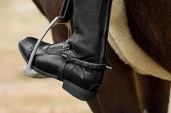 Herm Sprenger® Ultra Fit Extra Grip Black Knob Spurs