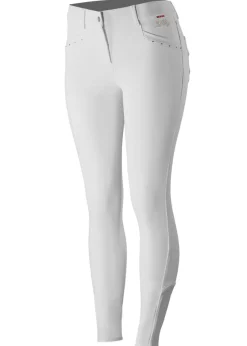 Horze Ladies’ Olivia Knee-Patch Breech with Silicone Grip