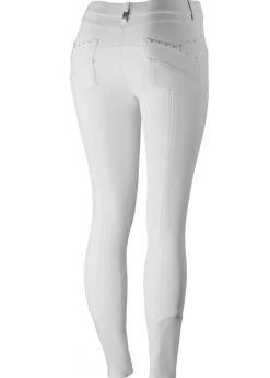 Horze Ladies’ Olivia Knee-Patch Breech with Silicone Grip
