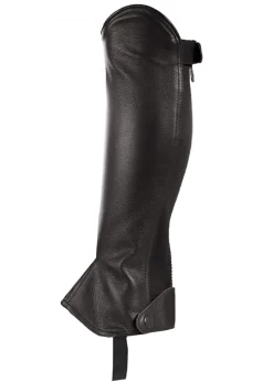 Horze Leather Half Chaps with Elastic