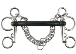 Horze Rubber Mullen Mouth Pelham Bit