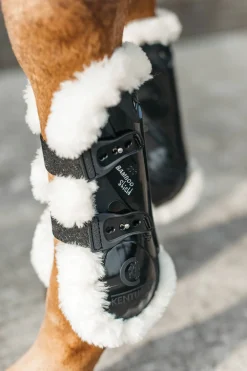 Kentucky Horsewear Vegan Sheepskin Elastic Tendon Boots with Bamboo