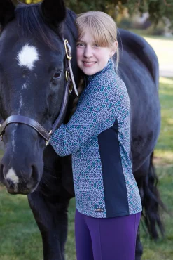 Kerrits® Kids’ Rail Side Quarter-Zip Tech Top