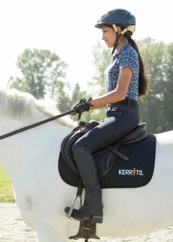 Kerrits Kids’ Stretch Denim Knee-Patch Breech