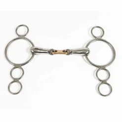 Metalab Double Jointed French Link Continental Gag Bit