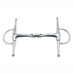 Metalab Double-Jointed with Oval Link Full Cheek Snaffle Bit