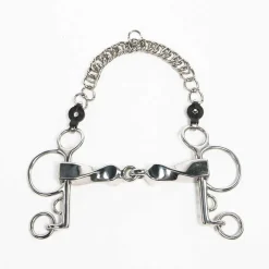 Metalab Jointed Twisted Short Lever Pelham Bit