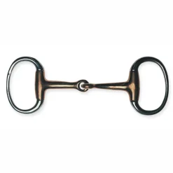 Metalab Jointed with Thin Copper Eggbutt Snaffle Bit