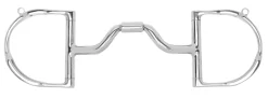 Myler® Ported Barrel Medium English D-Ring MB 33 with Hooks