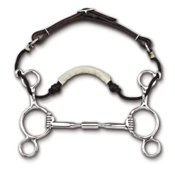Myler® Stainless Steel 2-Ring Combination Bit Wide Barrel MB 02 Comfort Snaffle