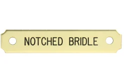 Notched Corner Bridle Nameplate