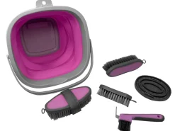 5-Piece Grooming Kit with Collapsible Bucket
