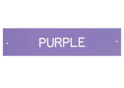 Plastic Stall Plate - 1 or 2 lines