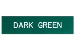 Plastic Stall Plate - 1 or 2 lines