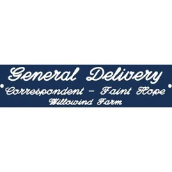 Plastic Stall Plate - 3 lines