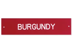 Plastic Stall Plate - 3 lines