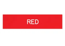 Plastic Stall Plate - 3 lines