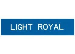 Plastic Stall Plate - 3 lines