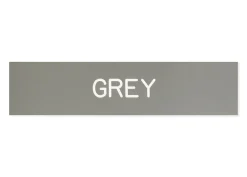 Plastic Stall Plate - 3 lines