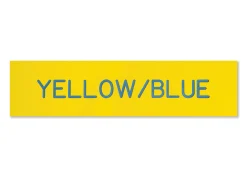 Plastic Stall Plate - 3 lines